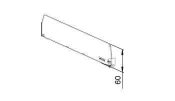 Postuning Divisorio Fisso h60x255mm 30003145 - Postuningitalia