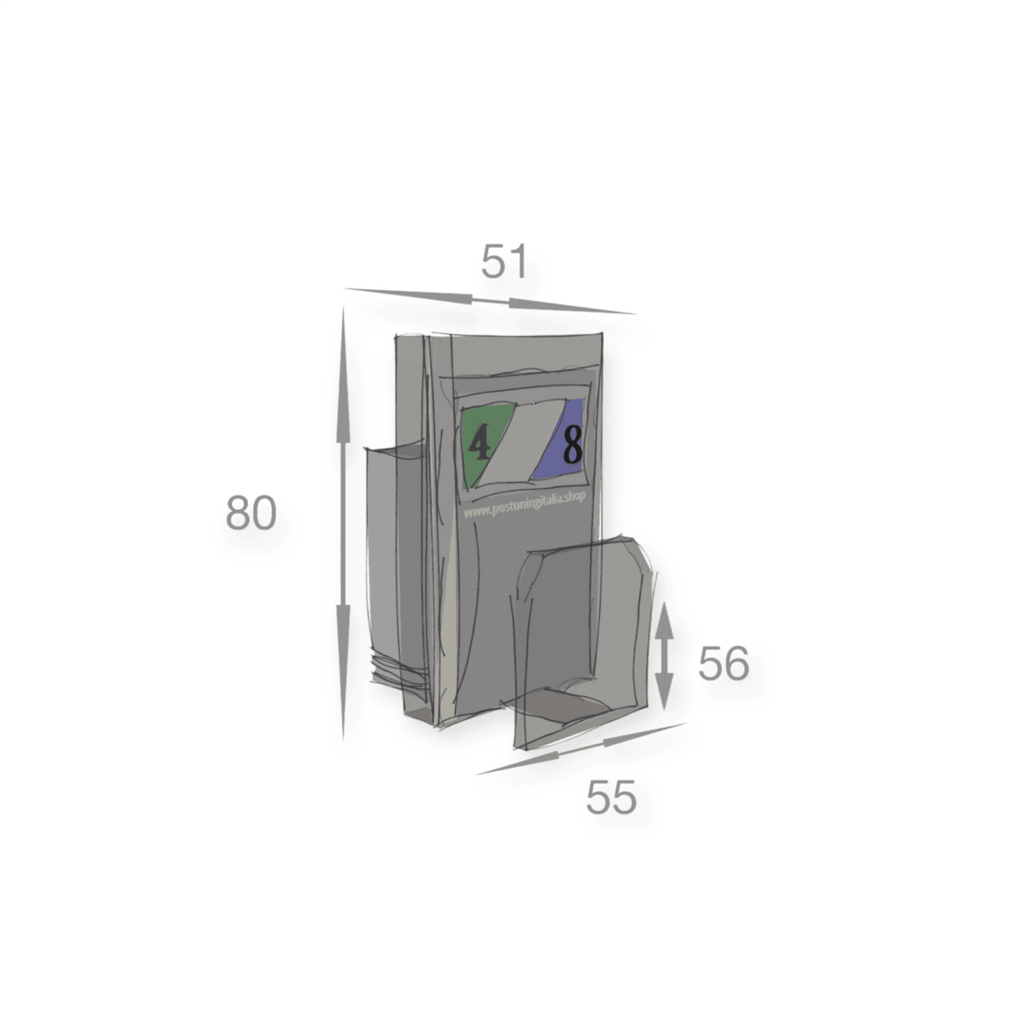 Spingi pacchetto 4-8N con labelholder per trinciato 30004528 - Postuningitalia